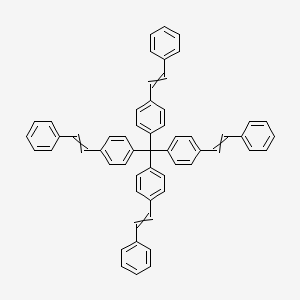 molecular formula C57H44 B14251364 1,1',1'',1'''-{Methanetetrayltetrakis[(4,1-phenylene)ethene-2,1-diyl]}tetrabenzene CAS No. 205105-80-2