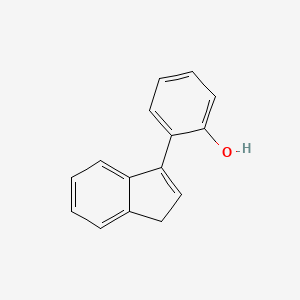 molecular formula C15H12O B14251469 2-(1H-Inden-3-yl)phenol CAS No. 186640-68-6