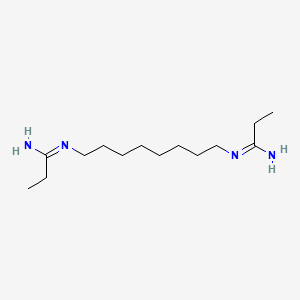 molecular formula C14H30N4 B14251490 (1E,1'E)-N',N''-(Octane-1,8-diyl)dipropanimidamide CAS No. 396077-51-3