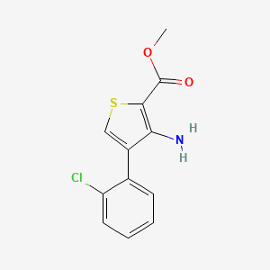 molecular formula C12H10ClNO2S B1425150 3-氨基-4-(2-氯苯基)噻吩-2-甲酸甲酯 CAS No. 925005-57-8