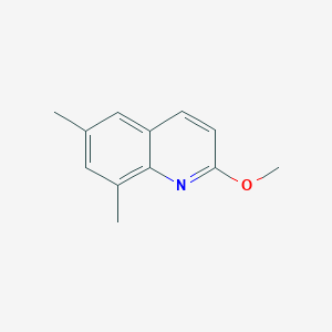 molecular formula C12H13NO B1425152 2-Methoxy-6,8-dimethylquinoline CAS No. 861581-28-4