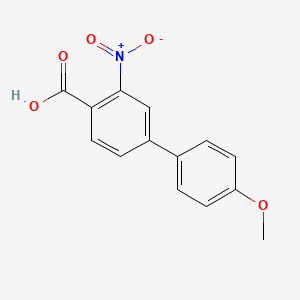 molecular formula C14H11NO5 B1425158 4-(4-Methoxyphenyl)-2-nitrobenzoic acid CAS No. 669002-29-3