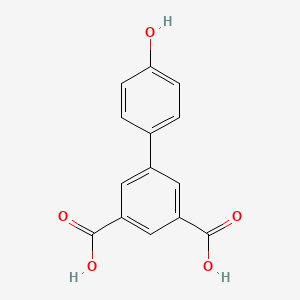 molecular formula C14H10O5 B1425159 4-(3,5-Dicarboxyphenyl)phenol CAS No. 1261889-89-7