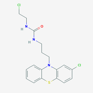 molecular formula C18H19Cl2N3OS B14251600 N-(2-Chloroethyl)-N'-[3-(2-chloro-10H-phenothiazin-10-yl)propyl]urea CAS No. 176657-47-9