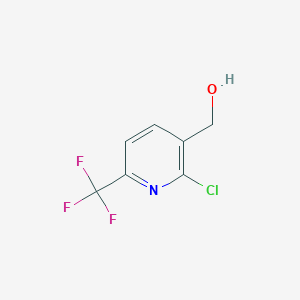 molecular formula C7H5ClF3NO B1425162 [2-Chloro-6-(trifluoromethyl)pyridin-3-yl]methanol CAS No. 917396-39-5