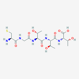 molecular formula C17H31N5O9S B14251622 L-Cysteinylglycyl-L-threonyl-L-threonyl-L-threonine CAS No. 489426-40-6