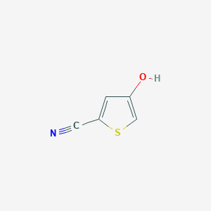 molecular formula C5H3NOS B14251627 4-Hydroxythiophene-2-carbonitrile CAS No. 256495-21-3