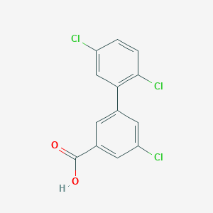 molecular formula C13H7Cl3O2 B1425164 5-Chloro-3-(2,5-dichlorophenyl)benzoic acid CAS No. 748801-92-5