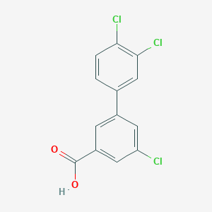 molecular formula C13H7Cl3O2 B1425165 5-氯-3-(3,4-二氯苯基)苯甲酸 CAS No. 1261984-79-5