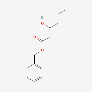 molecular formula C13H18O3 B14251660 Benzyl 3-hydroxyhexanoate CAS No. 179177-73-2