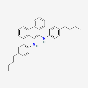 molecular formula C34H36N2 B1425169 N9,N10-Bis(4-butylphenyl)phenanthrene-9,10-diamine CAS No. 151026-68-5