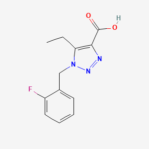 B1425170 5-ethyl-1-(2-fluorobenzyl)-1H-1,2,3-triazole-4-carboxylic acid CAS No. 1267882-46-1