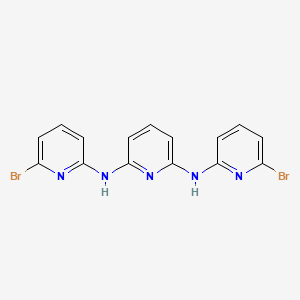 molecular formula C15H11Br2N5 B14251710 N~2~,N~6~-Bis(6-bromopyridin-2-yl)pyridine-2,6-diamine CAS No. 427900-24-1