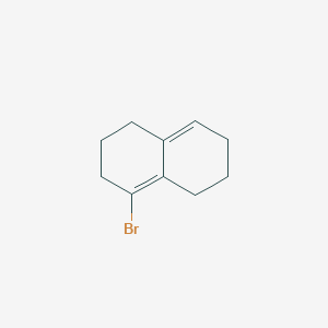 molecular formula C10H13Br B14251748 Naphthalene, 4-bromo-1,2,3,5,6,7-hexahydro- CAS No. 166111-51-9