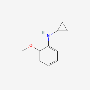 molecular formula C10H13NO B14251750 N-Cyclopropyl-2-methoxybenzenamine CAS No. 348579-13-5