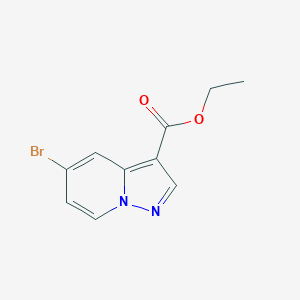 molecular formula C10H9BrN2O2 B1425177 Ethyl 5-bromopyrazolo[1,5-A]pyridine-3-carboxylate CAS No. 885276-93-7