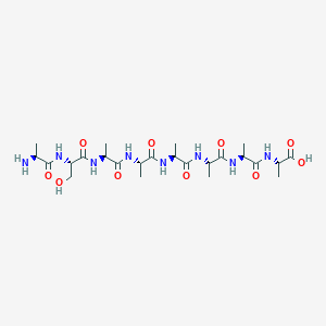 molecular formula C24H42N8O10 B14251818 L-Alanyl-L-seryl-L-alanyl-L-alanyl-L-alanyl-L-alanyl-L-alanyl-L-alanine CAS No. 299185-32-3