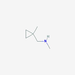 molecular formula C6H13N B1425182 Methyl[(1-methylcyclopropyl)methyl]amine CAS No. 1278662-39-7