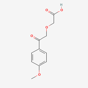 molecular formula C11H12O5 B1425183 [2-(4-Methoxyphenyl)-2-oxoethoxy]acetic acid CAS No. 18801-06-4