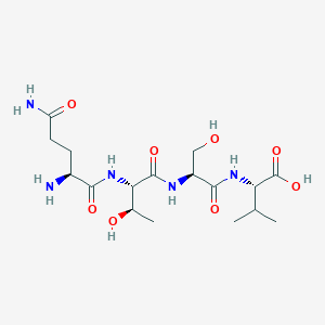 molecular formula C17H31N5O8 B14251872 L-Glutaminyl-L-threonyl-L-seryl-L-valine CAS No. 392685-66-4