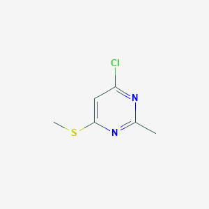 molecular formula C6H7ClN2S B1425189 4-Chloro-2-methyl-6-(methylsulfanyl)pyrimidine CAS No. 867131-59-7