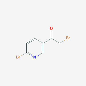 molecular formula C7H5Br2NO B142519 2-Bromo-1-(6-bromopyridin-3-yl)ethanone CAS No. 136592-20-6