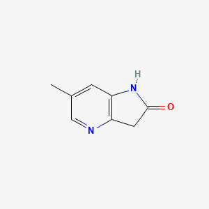 molecular formula C8H8N2O B1425190 6-甲基-1H-吡咯并[3,2-b]吡啶-2(3H)-酮 CAS No. 1190322-98-5
