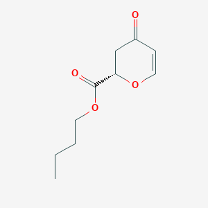 molecular formula C10H14O4 B14251913 Butyl (2S)-4-oxo-3,4-dihydro-2H-pyran-2-carboxylate CAS No. 172926-74-8