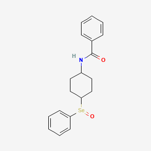 molecular formula C19H21NO2Se B14251916 N-[4-(Benzeneseleninyl)cyclohexyl]benzamide CAS No. 401513-85-7