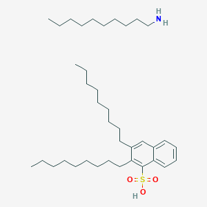 molecular formula C38H67NO3S B14251947 Decan-1-amine;2,3-di(nonyl)naphthalene-1-sulfonic acid CAS No. 378795-32-5