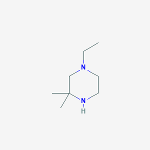 molecular formula C8H18N2 B1425197 1-乙基-3,3-二甲基哌嗪 CAS No. 1225882-54-1