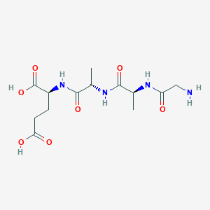molecular formula C13H22N4O7 B14251983 Glycyl-L-alanyl-L-alanyl-L-glutamic acid CAS No. 370106-48-2