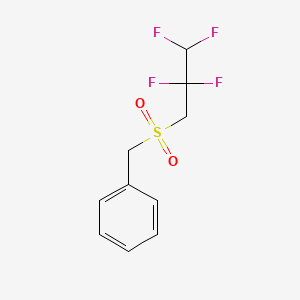molecular formula C10H10F4O2S B14251985 Benzene, [[(2,2,3,3-tetrafluoropropyl)sulfonyl]methyl]- CAS No. 233761-83-6