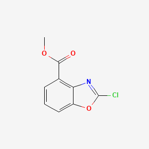 molecular formula C9H6ClNO3 B1425200 Methyl 2-chlorobenzo[d]oxazole-4-carboxylate CAS No. 1007112-35-7