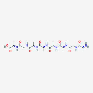 molecular formula C22H38N8O9 B14252023 L-Alanylglycyl-L-alanyl-L-alanyl-L-alanyl-L-alanylglycyl-L-alanine CAS No. 183486-00-2