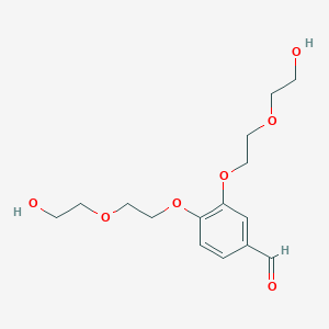 molecular formula C15H22O7 B14252053 Benzaldehyde, 3,4-bis[2-(2-hydroxyethoxy)ethoxy]- CAS No. 312610-28-9