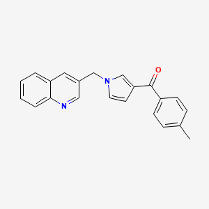 molecular formula C22H18N2O B14252061 Methanone, (4-methylphenyl)[1-(3-quinolinylmethyl)-1H-pyrrol-3-yl]- CAS No. 397321-59-4