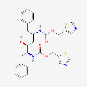 Thiazol-5-ylmethyl ((1S,2S,4S)-1-benzyl-2-hydroxy-5-phenyl-4-(((thiazol-5-ylmethoxy)carbonyl)amino)pentyl)carbamate