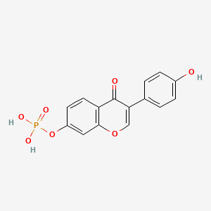 molecular formula C15H11O7P B14252085 3-(4-Hydroxyphenyl)-4-oxo-4H-1-benzopyran-7-yl dihydrogen phosphate CAS No. 386285-65-0