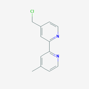 molecular formula C12H11ClN2 B1425210 4-(Chloromethyl)-4'-methyl-2,2'-bipyridine CAS No. 83799-54-6