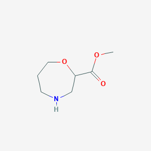 molecular formula C7H13NO3 B1425213 Methyl 1,4-oxazepane-2-carboxylate CAS No. 1141669-57-9