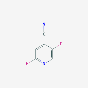 molecular formula C6H2F2N2 B1425216 2,5-Difluoroisonicotinonitrile CAS No. 1214331-33-5