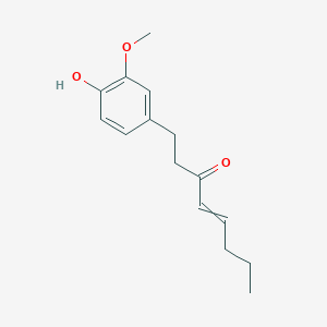 molecular formula C15H20O3 B14252203 1-(4-Hydroxy-3-methoxyphenyl)oct-4-en-3-one CAS No. 211176-76-0