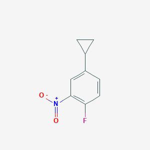 molecular formula C9H8FNO2 B1425223 4-环丙基-1-氟-2-硝基苯 CAS No. 769159-85-5