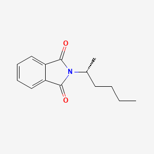 molecular formula C14H17NO2 B14252261 2-[(2R)-hexan-2-yl]isoindole-1,3-dione CAS No. 221155-49-3