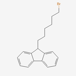 molecular formula C19H21Br B14252276 9-(6-Bromohexyl)-9H-fluorene CAS No. 380441-74-7