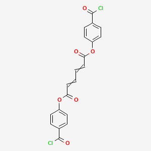 molecular formula C20H12Cl2O6 B14252286 Bis[4-(chlorocarbonyl)phenyl] hexa-2,4-dienedioate CAS No. 189265-63-2