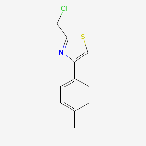 molecular formula C11H10ClNS B1425231 2-(氯甲基)-4-(4-甲苯基)-1,3-噻唑 CAS No. 921102-01-4