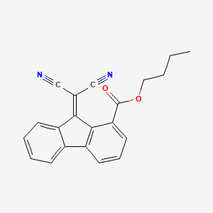 molecular formula C21H16N2O2 B14252315 Butyl 9-(dicyanomethylidene)-9H-fluorene-1-carboxylate CAS No. 169063-57-4