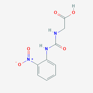 molecular formula C9H9N3O5 B1425232 N-{[(2-nitrophenyl)amino]carbonyl}glycine CAS No. 98378-89-3